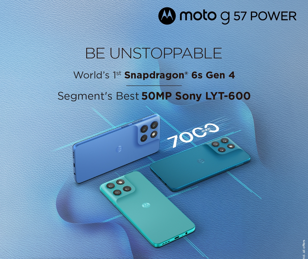 Motorola Launches the Best Budget Phone for Just ₹12,999* moto g57 POWER